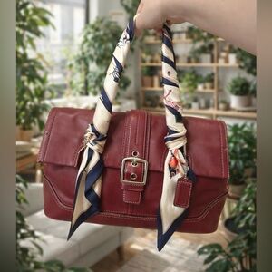 Coach Burgundy Hamilton Satchel Bag (Rare color!)